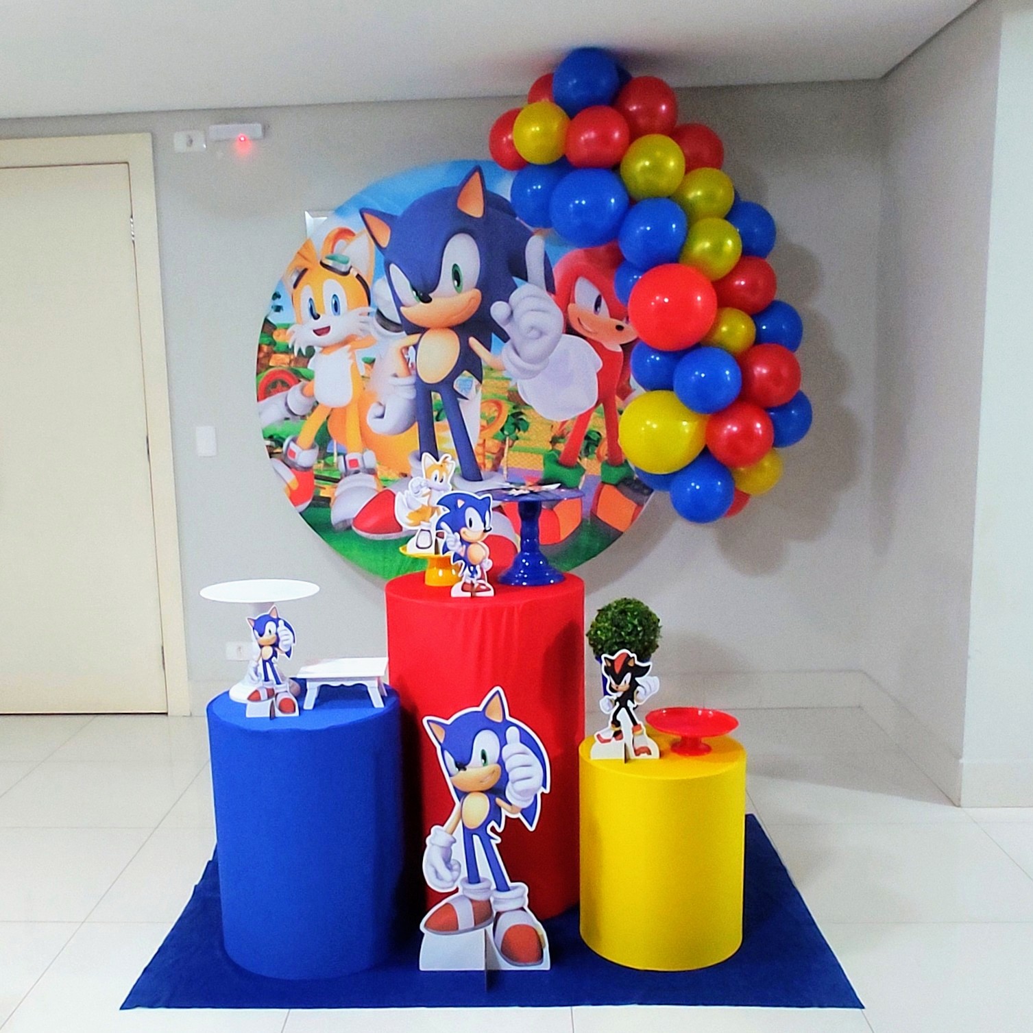 Decoracao aniversario sonic